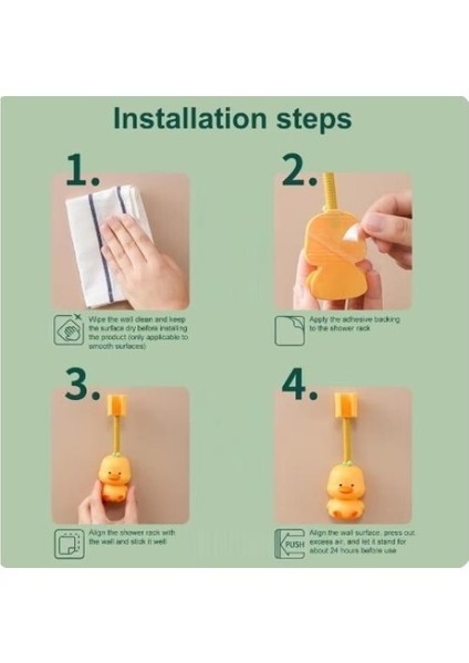 Hayvan Figürlü Duş Başlığı Tutucu modelleri