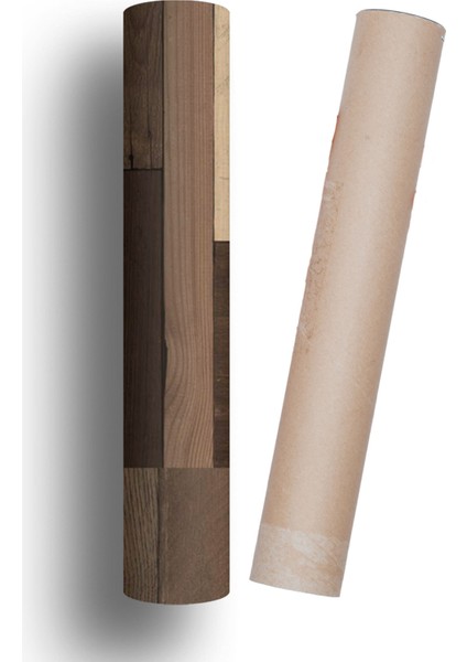Yer Kaplama Folyosu Kendinden Yapışkanlı Laminasyonlu Ahşap Parke Desen 60 cm x 100 cm modelleri