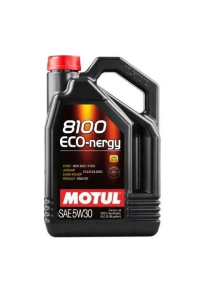 Motul Eco-Nergy 8100 5W-30 4litre Motor Yağı (2024 Üretim)
