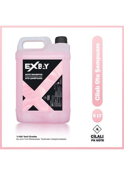 Cilalı Oto Şampuanı 5kg Ph Nötr Araba Yıkama Şampuanı Normal Yıkama Veya Köpük Makineler Için Uyumlu