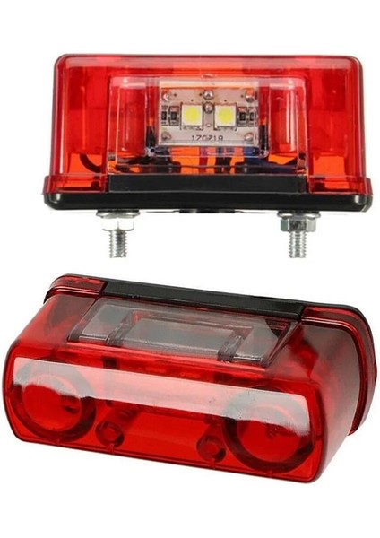 12V-24V PLAKA-POZİSYON LAMBASI 4 LEDLİ (KIRMIZI) (78*30*39 MM)