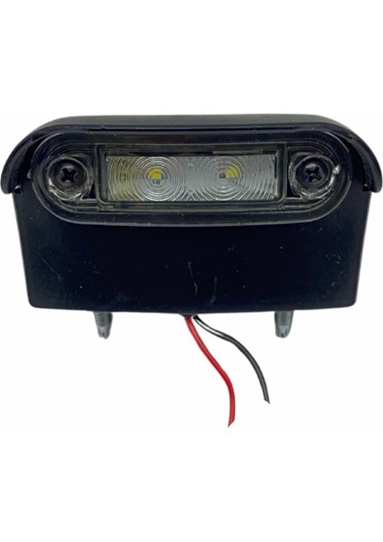 12V Plaka Lambası (2 Ledli) (Siyah) (83*47 Mm)