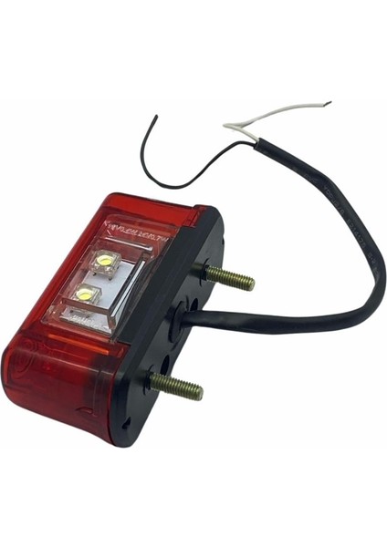 12V-24V Pozisyon Lambası (Plaka Lambası) (2+2 Ledli Kırmızı) (90*37 Mm)