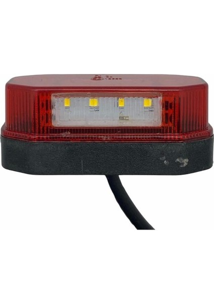10V-30V Pozisyon Lambası (Plaka Lambası) (4+4 Ledli Kırmızı) (E Onaylı) (90*37 Mm)