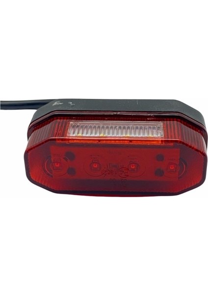 10V-30V Pozisyon Lambası (Plaka Lambası) (4+4 Ledli Kırmızı) (E Onaylı) (90*37 Mm)
