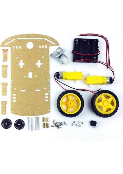 2WD Çok Amaçlı Mobil Robot Platformu - Şeffaf