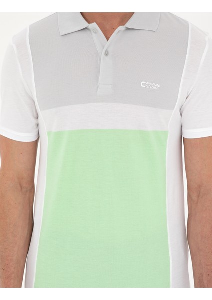 Erkek Beyaz Slim Fit Tişört 50285154-VR013