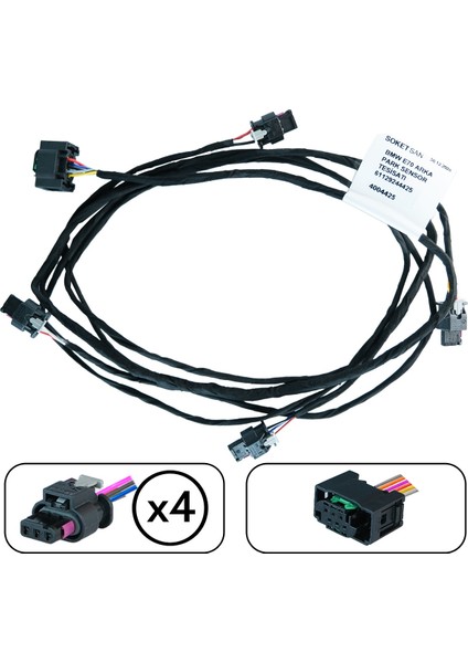 Bmw E70 Arka Park Sensör Tesisatı 61129244425