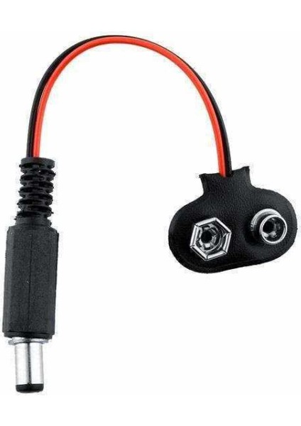 9V Pil Kablosu - Barrel Dönüştürücü