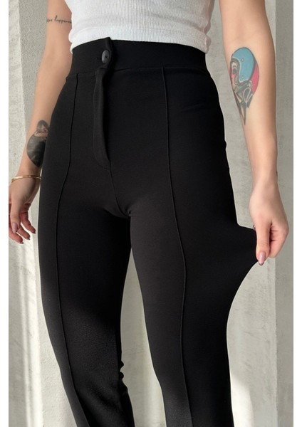 Krep Kumaş Likralı Ön Çimalı Palazzo Pantolon fiyatları