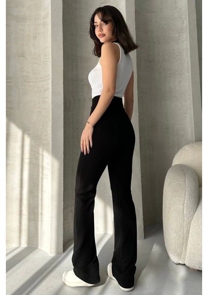 Krep Kumaş Likralı Ön Çimalı Palazzo Pantolon modelleri