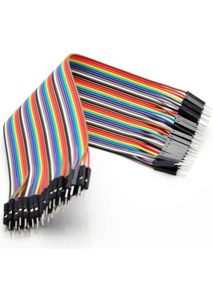 20CM Dupont Jumper Kablo (Erkek-Erkek) 40 Adet