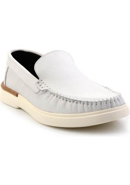 Beyaz Floter Hakiki Deri Erkek Casual Ayakkabı E01863654740 fiyatları