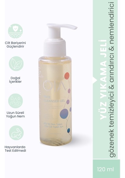 Face Cleanser Gel 120 ml | Salicylic & Lactic Acid -Witch Hazel | Arındrıcı Yüz Temizleme Jeli