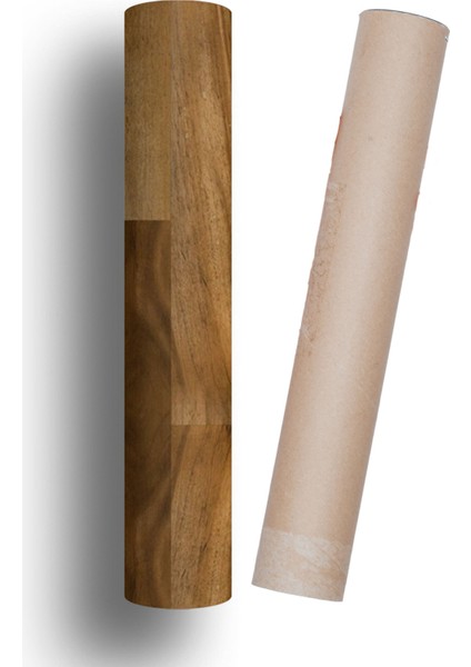 Yer Kaplama Folyosu Kendinden Yapışkanlı Laminasyonlu Ahşap Parke Desen 60 cm x 100 cm
