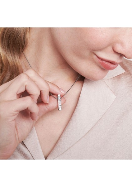 Yedi Adet Swarovski® Kristalli Paslanmaz Çelik Manyetik Kolye Ucu fiyatları