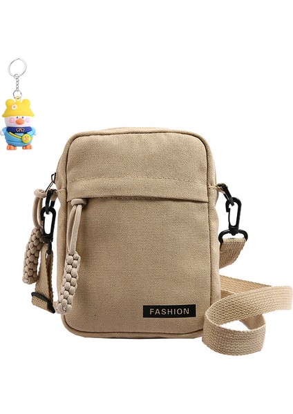 Hafif Küçük Çanta Kadın Moda Tuval Omuz Çantası Mini Crossbody Telefon Çantası (Yurt Dışından)