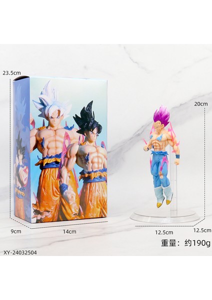 Animasyon Büyük Dragon Ball Sun Wukong Şekilli Kalıp Süsleme Gogeta Vegetto Saiyan (Yurt Dışından)