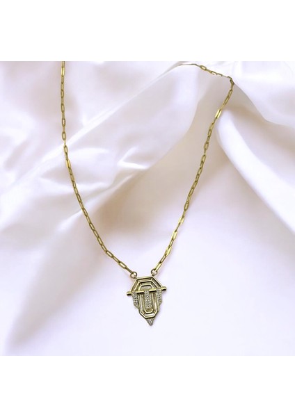 Serenay Model Zirkon Taşlı Çelik Kolye fiyatları