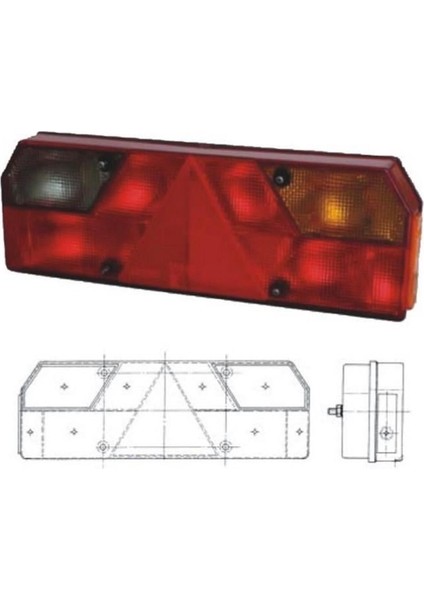 Stop Camı Üçgenli Sağ (E Onaylı) Euro (Füme)