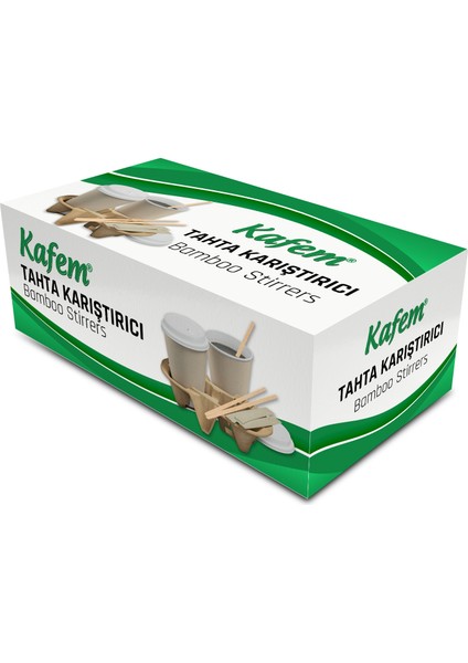 Ahşap Tahta Karıştırıcı 250 Li x 48 Paket (Koli) - Kafem