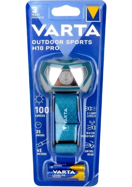 16650 Outdoor Sports H10 Pro Kafa Feneri 3AAA