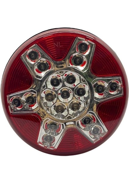 24V Stop-Park Lambası Ledli (Yuvarlak) Güleryüz Cobra-Mıtsubıshı-Otokar-Temsa (122 Mm)