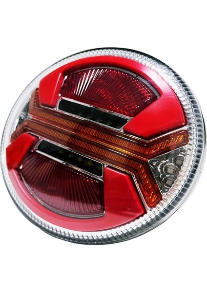 12V-24V Stop Lambası Yuvarlak (Neon Ledli) (5 Fonksiyonlu) (Kırmızı-Beyaz-Sarı (140*50 Mm) fiyatları