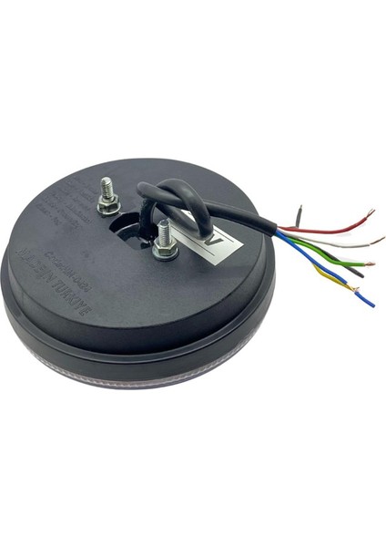 12V-24V Stop Lambası Yuvarlak (Neon Ledli) (5 Fonksiyonlu) (Kırmızı-Beyaz-Sarı (140*50 Mm) modelleri