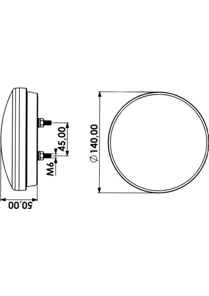 12V-24V Stop Lambası Yuvarlak (Neon Ledli) (5 Fonksiyonlu) (Kırmızı-Beyaz-Sarı (140*50 Mm) fırsatları