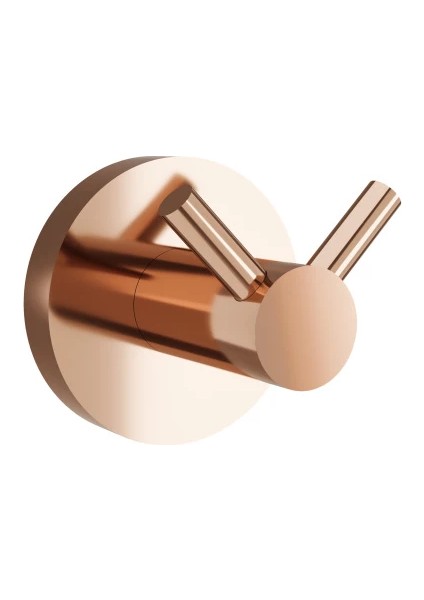 D100 Ikili Bornoz Askılığı Rose Gold