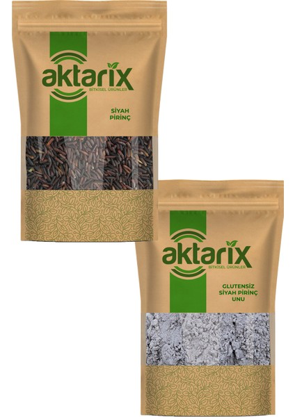50 gr Siyah Pirinç + 50 gr Siyah Tam Pirinç Unu