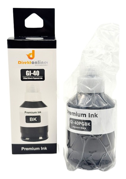 Canon Gı-40/ Canon Pixma GM4040 Muadil Mürekkep Siyah Renk