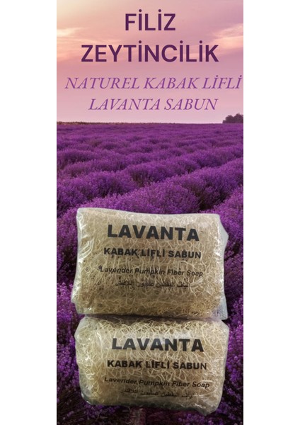 Doğal Kabak Lifli Lavanta Sabun