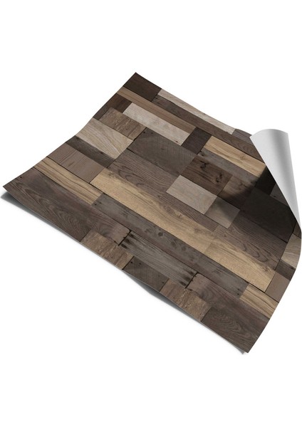 Yer Kaplama Folyosu Kendinden Yapışkanlı Laminasyonlu Ahşap Parke Desen 60 cm x 100 cm fiyatları