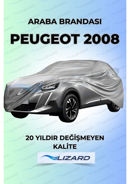 Peugeot 2008 Uyumlu Lüks Araba Brandası Miflonlu Branda Oto Çadır Örtü