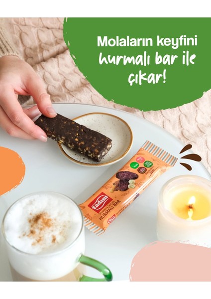 Hurmalı Bar Fındık & Tarçınlı 40 gr x 20 Adet ( Vegan )