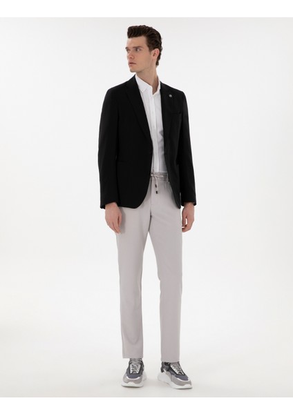 Erkek Siyah Slim Fit Ceket 50287498-VR046