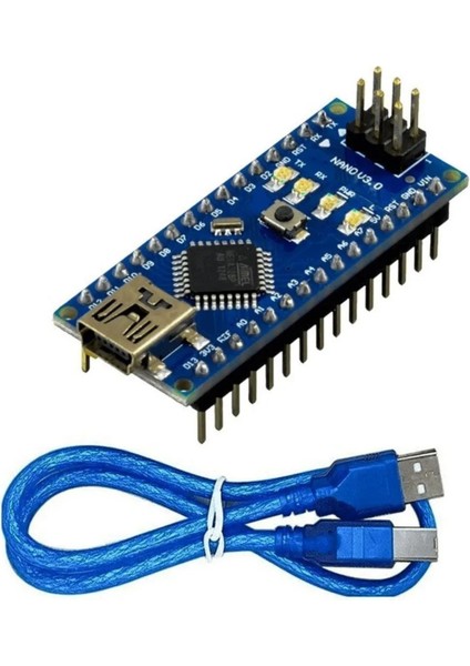 Arduino Nano Klon USB Chip CH340 + USB Kablo