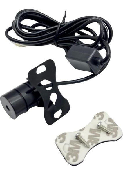 12V Arka Sis Lambası Yuvarlak Kırmızı Lazer Işık (18 Mm)