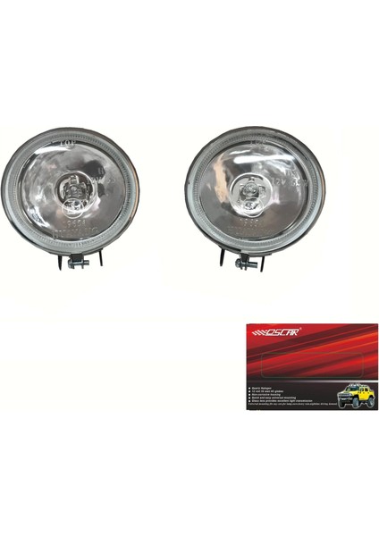 SİS LAMBASI YUVARLAK BEYAZ (H3 AMPULLÜ) (90 MM) (2 AD)