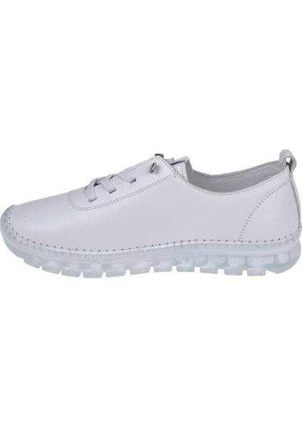 Hakiki Deri Comfort Kadın Ayakkabı VOY-9050 Beyaz modelleri