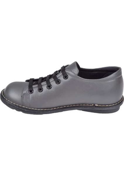 Hakiki Deri Kadın Casual Ayakkabı 34210 Gri modelleri
