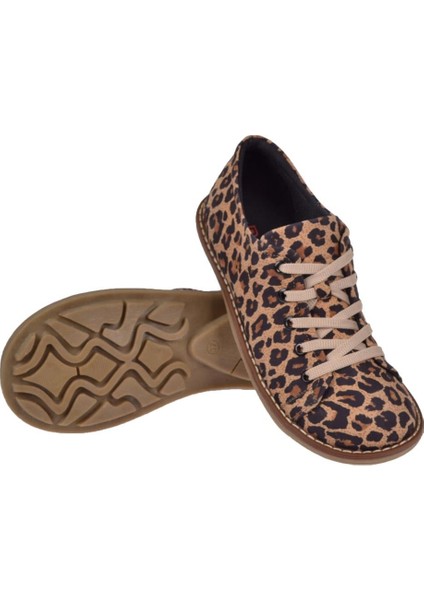 Hakiki Deri Kadın Casual Ayakkabı 34210 Leopar indirimleri