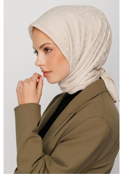 Bloom Eşarp - Fildişi