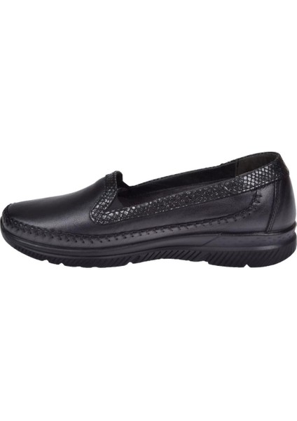 Hakiki Deri Comfort Kadın Ayakkabı FOR-29423 Siyah modelleri
