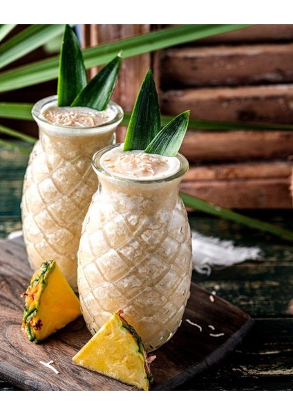 - 2 Adet Sunum Bardağı , Kokteyl Bardağı ,meşrubat Bardağı, Su Bardağı, Isıya Dayanıklı Ananas Stil Bardak - 550 ml - Pineapple fırsatları