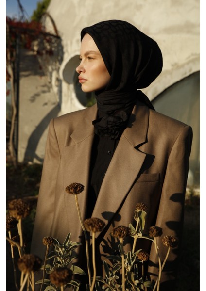 Bloom Eşarp - Siyah