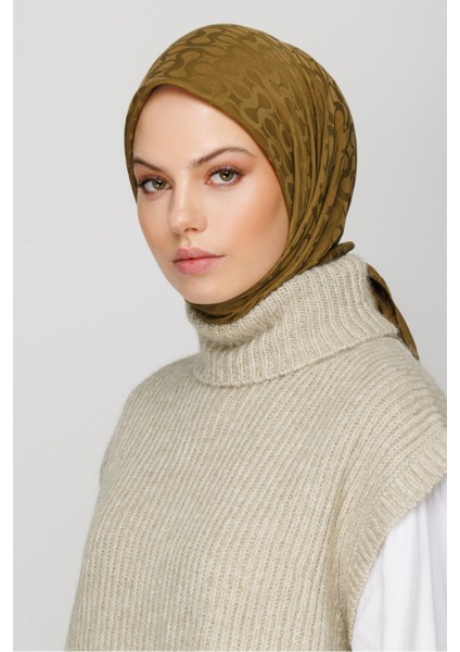 Bloom Eşarp - Yağ Yeşili