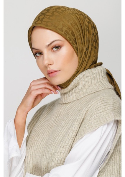 Bloom Eşarp - Yağ Yeşili modelleri